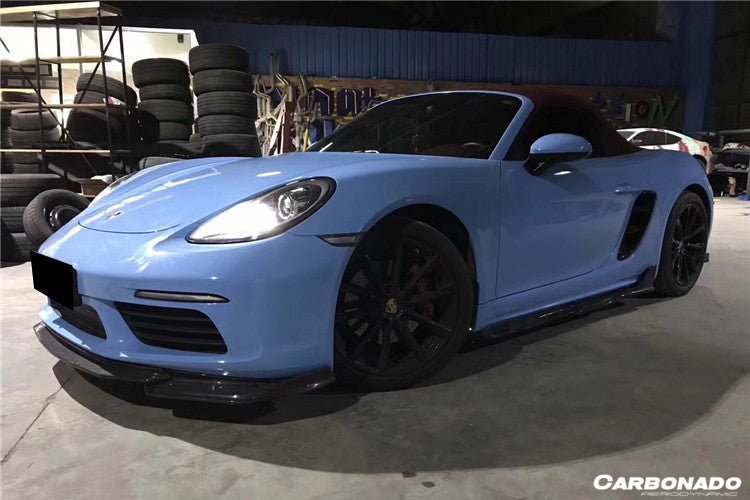 2017 - 2023 Porsche 718 Cayman/Boxster AM Style Carbon Fiber Front Lip